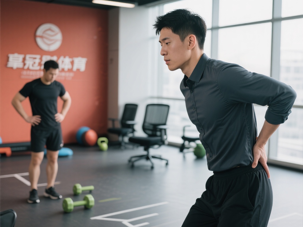 小李是一位典型的办公室白领，长期久坐导致身体素质下