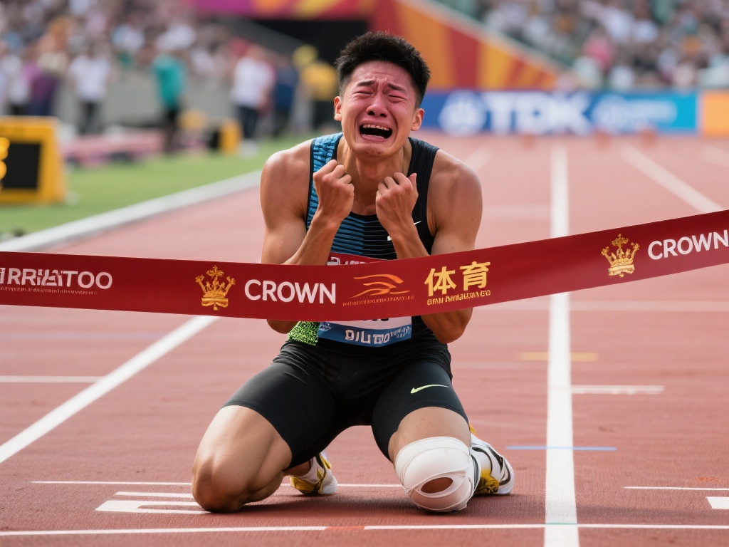 以近期一场国际田径赛事为例，一张皇冠体育图片记录了