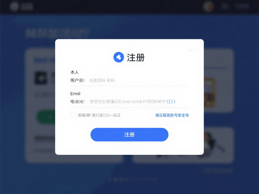 点击注册按钮后，系统会跳转到信息填写页面。你需要提