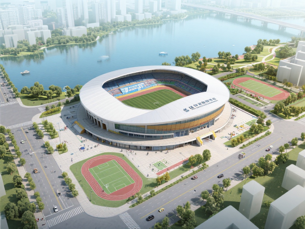 皇冠湖体育中心位于城市的核心地带，周边环境优美，设