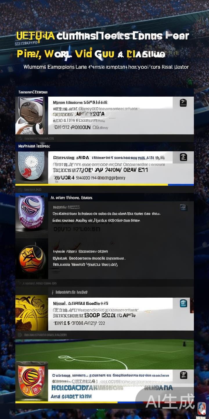 皇冠体育1平台登录入口与最新赛事资讯全面解析与指南 重要国际赛事:欧洲足球冠军联赛、世界杯预选赛、NB